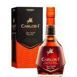 Láhev brandy Carlos I Solera Gran Reserva s pouzdrem