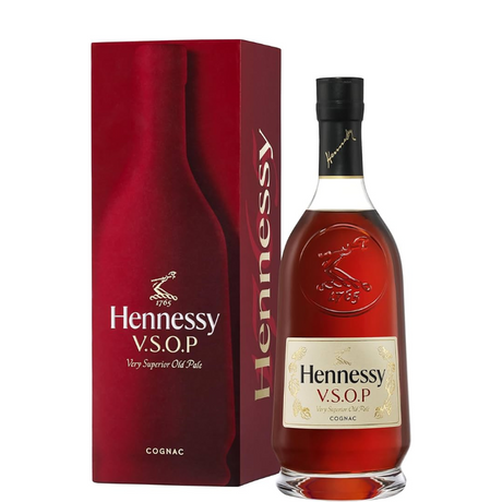 Bottle of Hennessy V.S.O.P with case