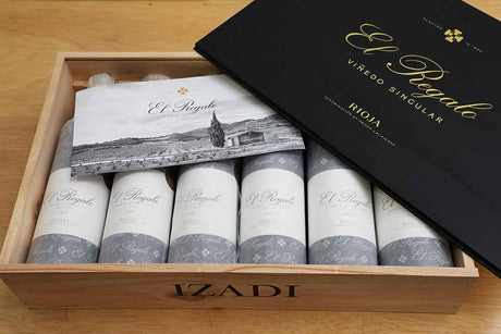 Dřevěný kufřík se 6 lahvemi Izadi El Regalo Viñedo Singular
