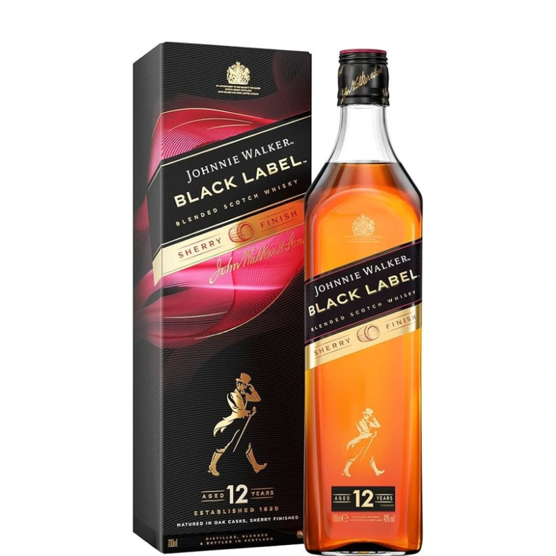 JOHNNIE WALKER BLACK LABEL SHERRY FINISH