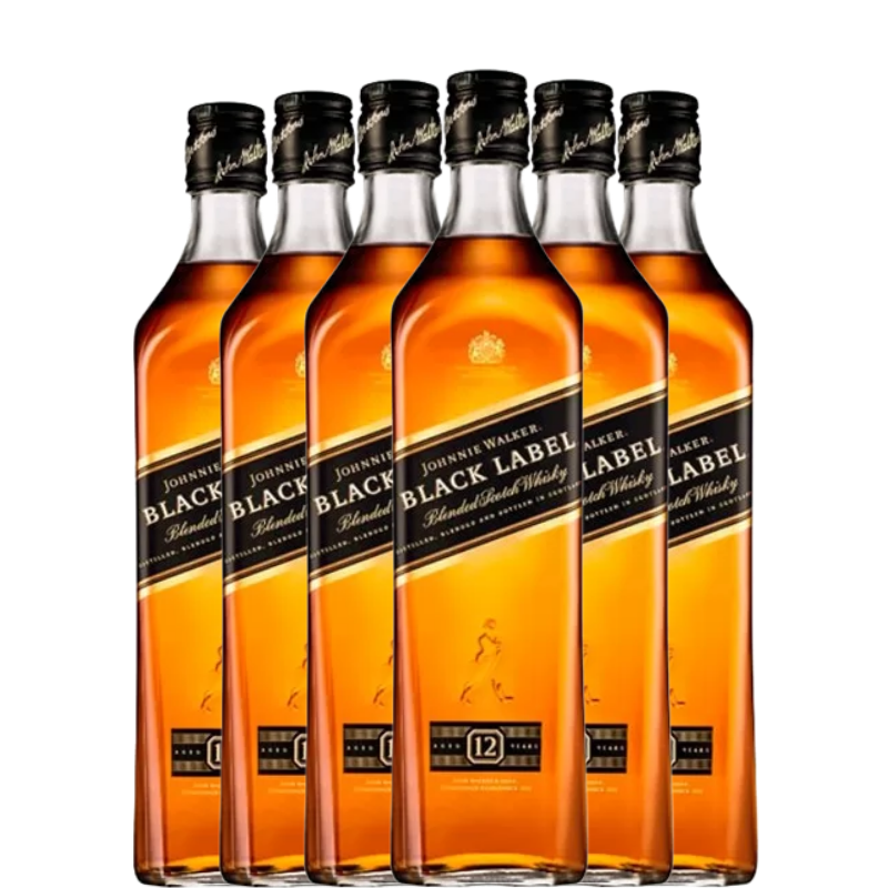 JOHNNIE WALKER BLACK LABEL x6 botellas