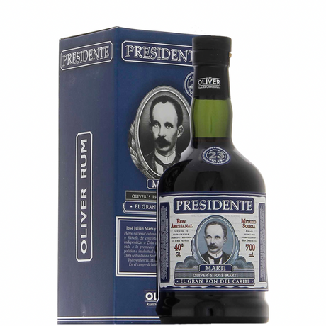 Bottle of Presidente rum 23 years