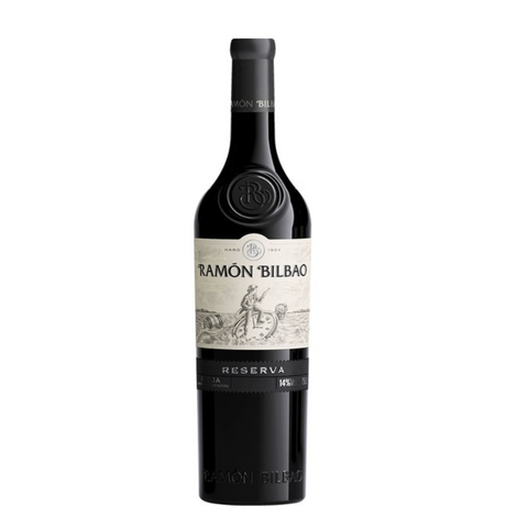 Láhev vína Rioja Ramon Bilbao Reserva 2018 z vinařství Ramon Bilbao.