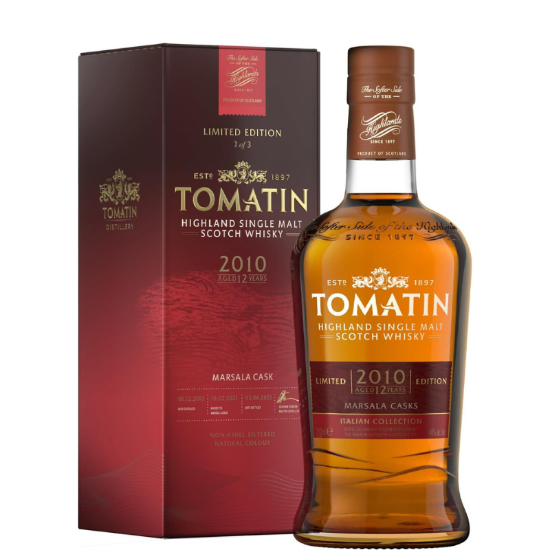 TOMATIN 12 Años MARSALA CASKS 1 de 3 Italian Collection 2010