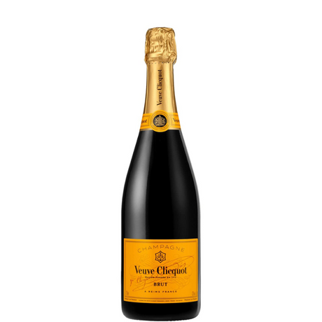 Bottle of Veuve Clicquot Yellos Label